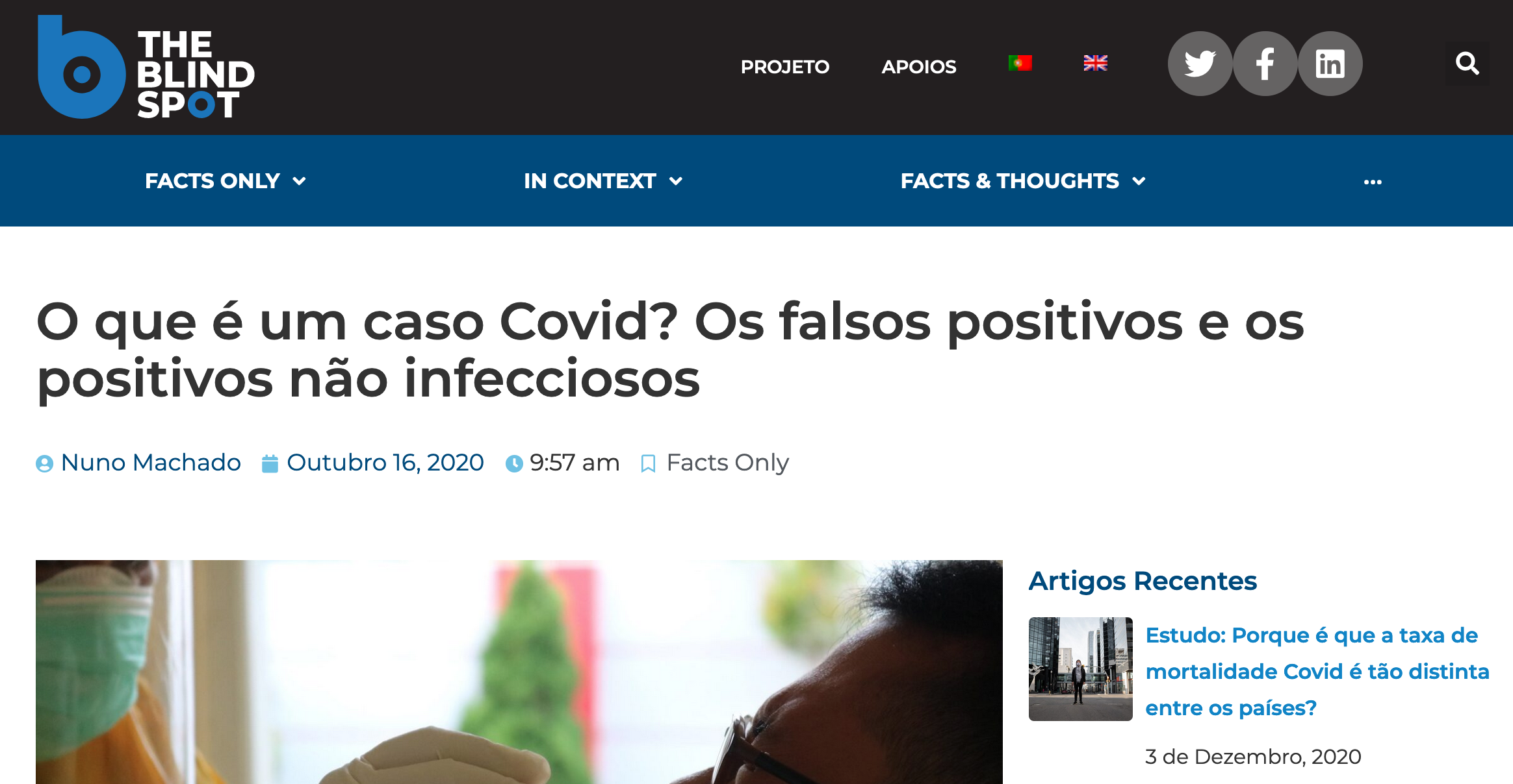 O que é um caso Covid? Os falsos positivos e os positivos não infecciosos